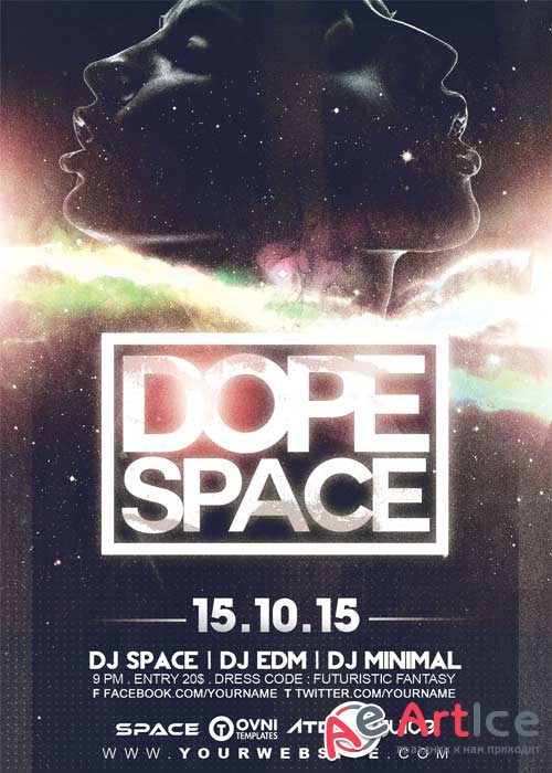 DOPE SPACE V5 Flyer Template