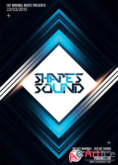 Shapes Sound V20 Flyer Template