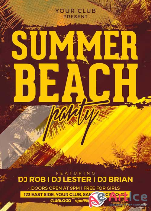 Summer Beach V28 Flyer Template