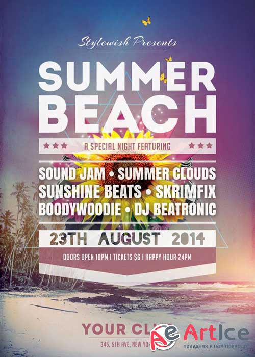 Summer Beach V27 Flyer Template