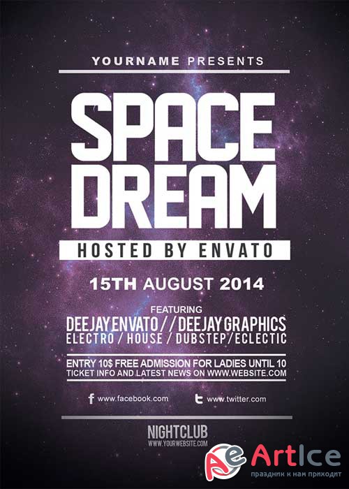 Space Dream V7 Flyer Template