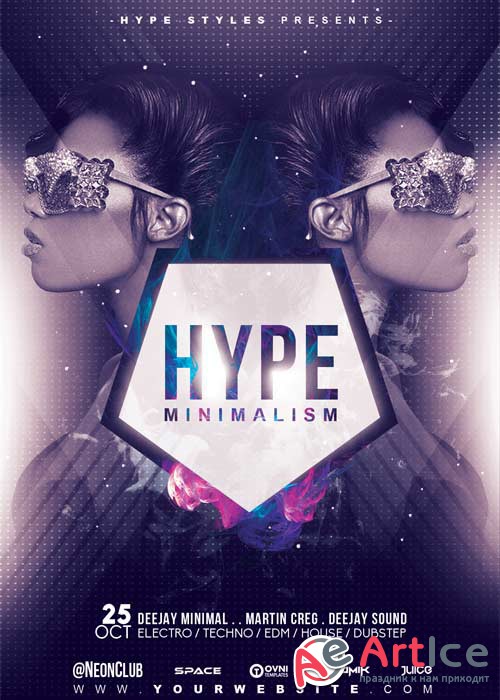 HYPE MINIMALISM V18 Flyer Template