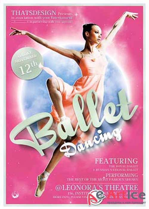 Dance Ballet V12 Flyer Template