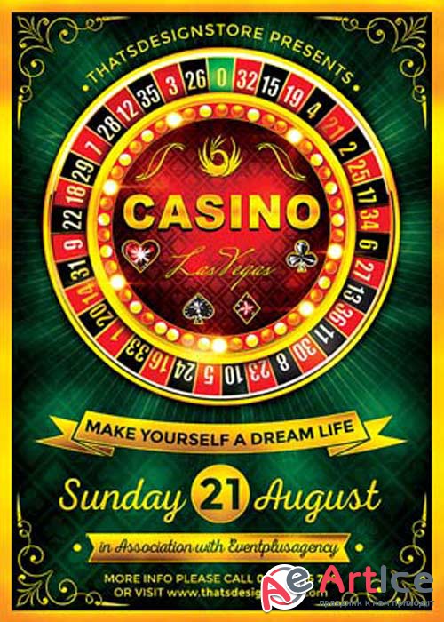 Casino V22 Flyer Template