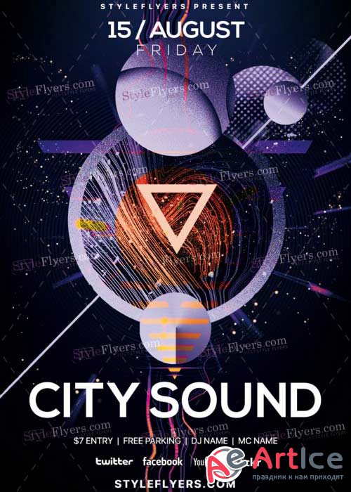 City Sound V18 PSD Flyer Template
