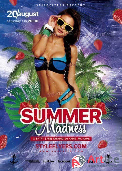 Summer Madness V18 PSD Flyer