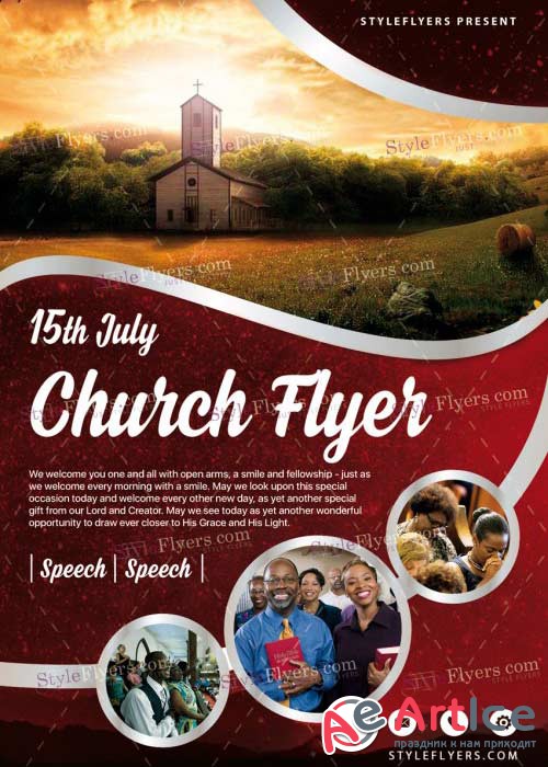 Church V24 PSD Flyer Template