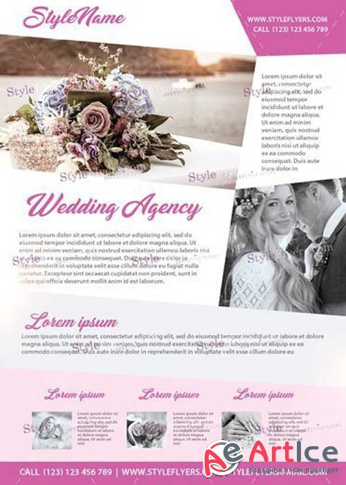 Wedding Agency V26 PSD Flyer Template