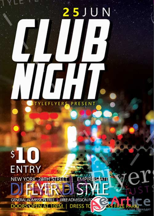Club Night V27 Flyer Psd Template