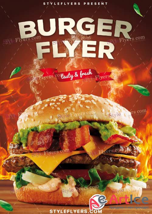 Burger V27 PSD Flyer