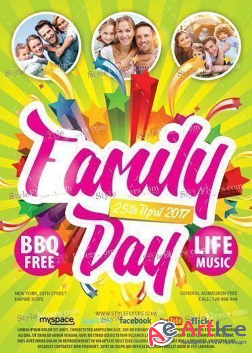 Family Day V18 PSD Flyer Template
