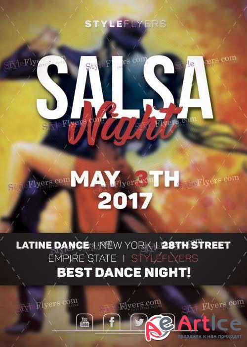 Salsa Night V26 PSD Flyer Template