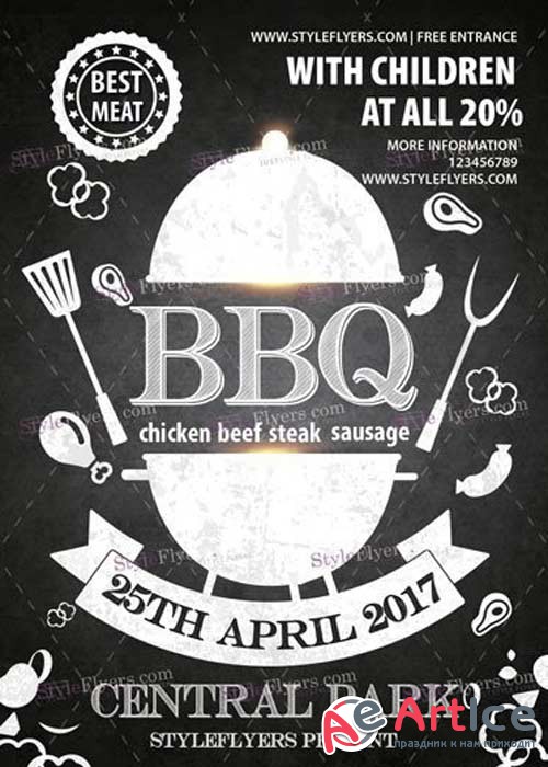 BBQ V40 PSD Flyer Template