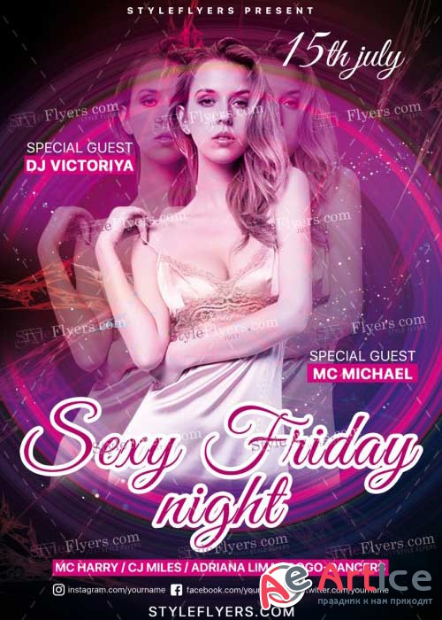 Sexy Friday Night v22 PSD Flyer