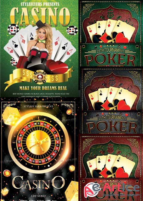 Casino 3in1 V1 Flyer Template