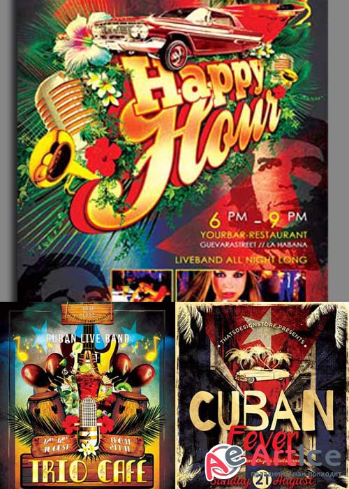 Cuban 3in1 V1 Flyer Template
