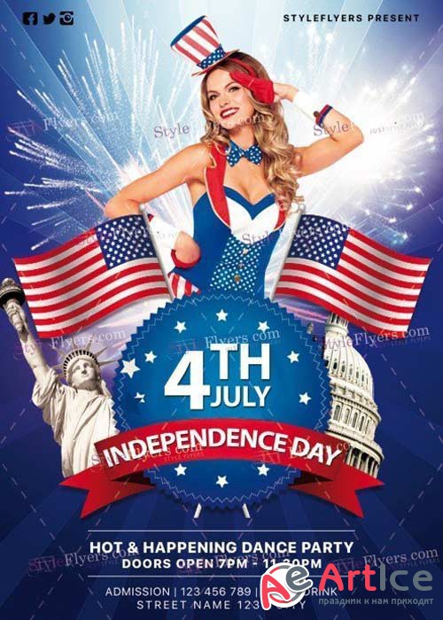 Independence Day V31 PSD Flyer Template