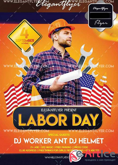 Labor Day V28 Flyer Template