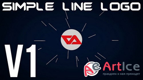 Simple Line Logo v1 - After Effects Template