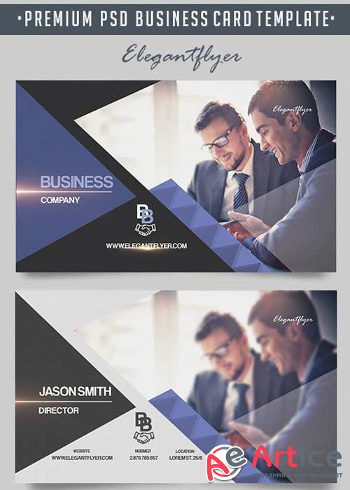 Business Company V18 Premium Business Card Templates PSD