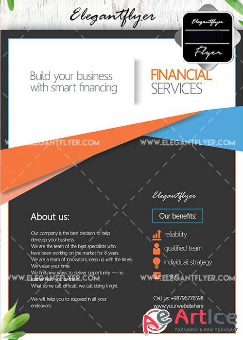 Financial Services V20 Flyer template