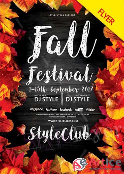 Fall Festival V41 PSD Flyer Template