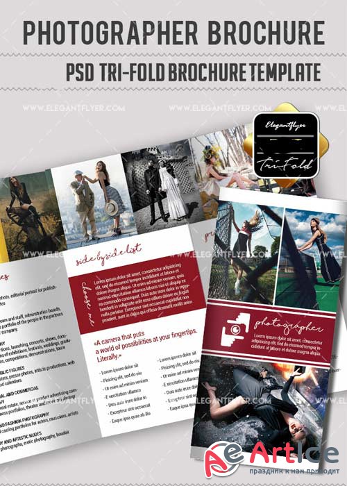 Photography V30 Tri-Fold Brochure Template