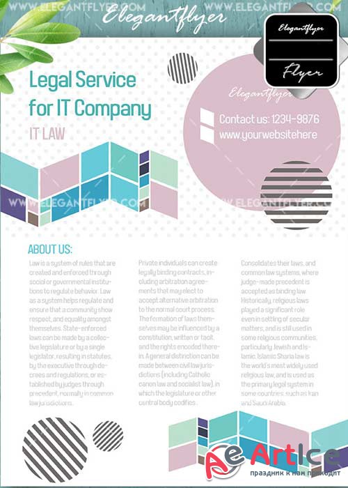 Legal Service V11 Flyer PSD Template + Facebook Cover
