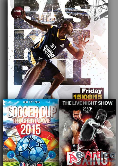 Sport 3in1 V4 Flyer Template