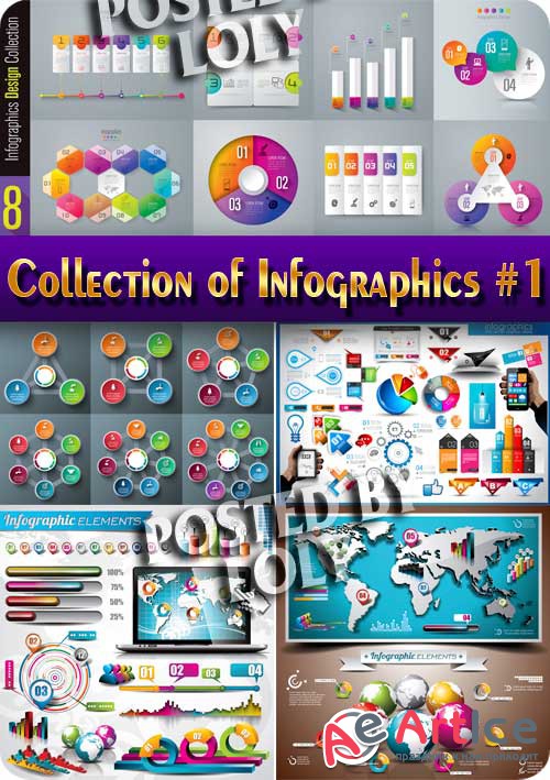 Collection of Infographics #1 - Stock Vector