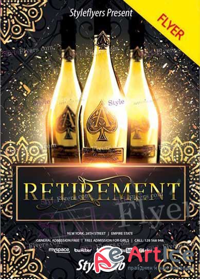 Retirement V3 PSD Flyer Template