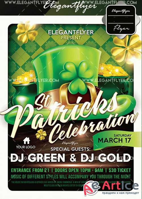 St. Patricks Celebration V11 2017 Flyer Template