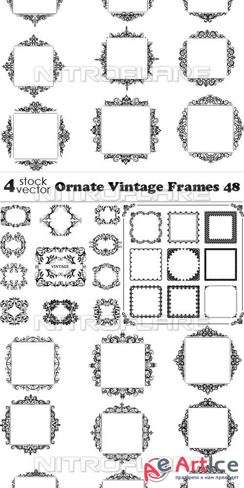 Vectors - Ornate Vintage Frames 48
