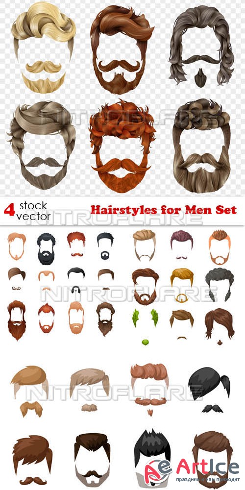Vectors - Hairstyles for Men Set