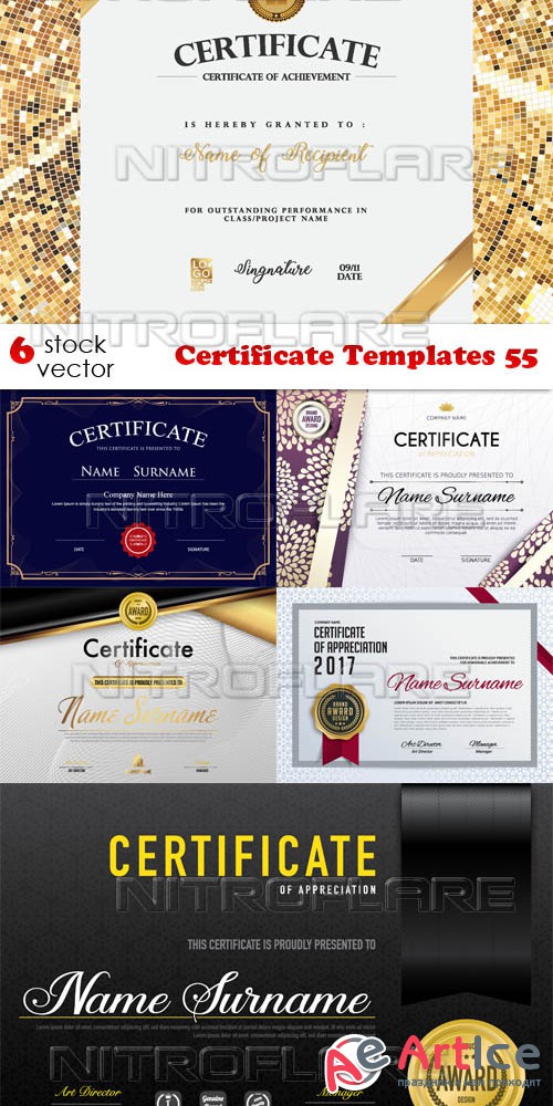 Vectors - Certificate Templates 55