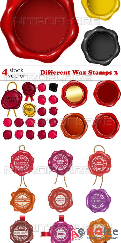 Vectors - Different Wax Stamps 3