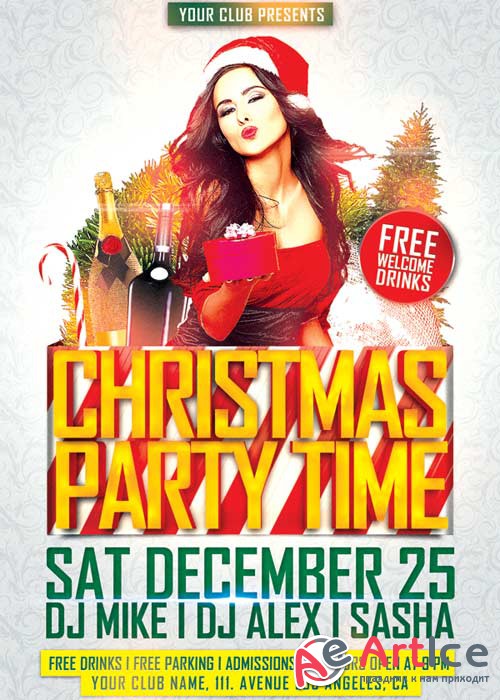Christmas Party Time V6 2018 Flyer Template