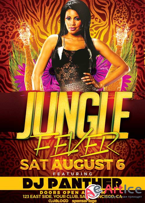 Jungle Fever Party V1 2018 Flyer Template