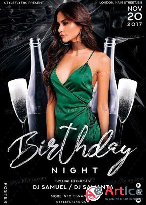 Birthday V28 2017 PSD Flyer Template