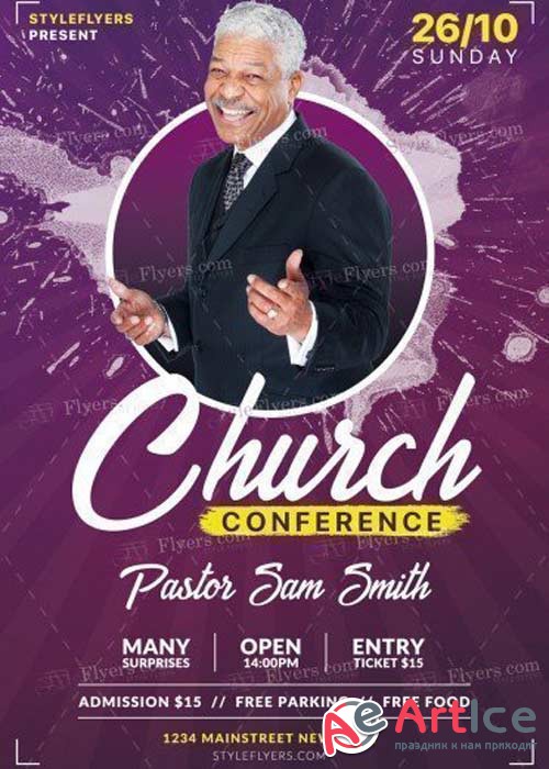 Church Conference V11 2017 PSD Flyer Template