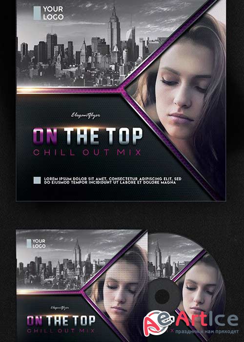 Chillout Mix V3 Premium CD Cover PSD Template