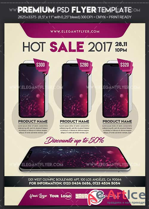Product Promotion V5 Flyer PSD Template + Facebook Cover
