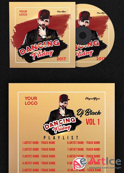 Dancing Friday V5 Premium CD Cover PSD Template