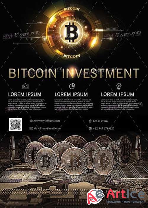 Bitcoin Investment V1 2018 PSD Flyer Template