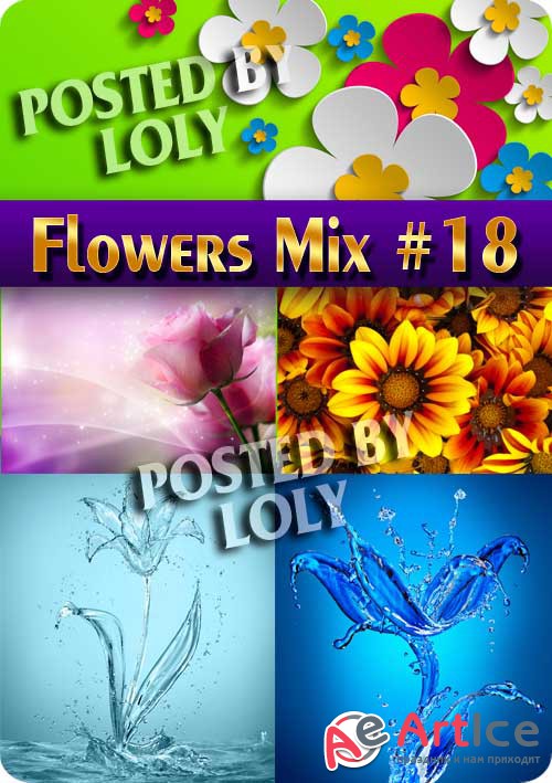 Flowers Mix #18 - Stock Photo
