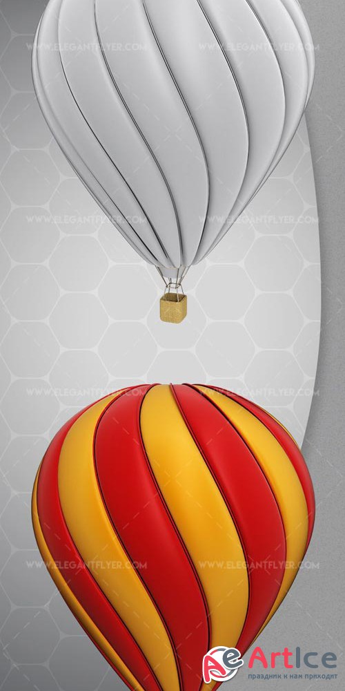 Air Balloon V1 2018 3d Render Templates