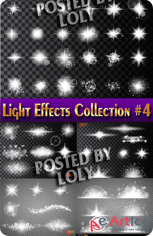 Light Effects Collection #4 - Stock Vector