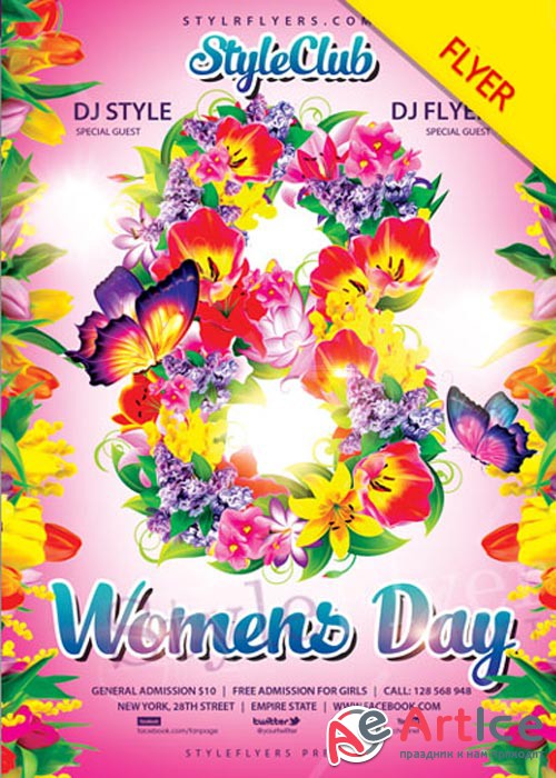 Womens Day V4 2018 PSD Flyer Template