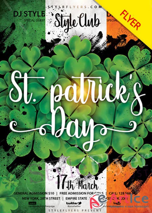 St. Patricks Day V5 2018 PSD Flyer Template