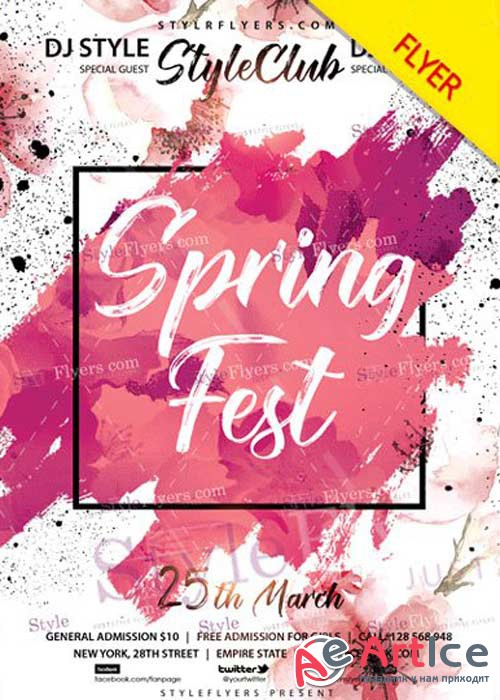 Spring Fest V05 2018 Flyer PSD